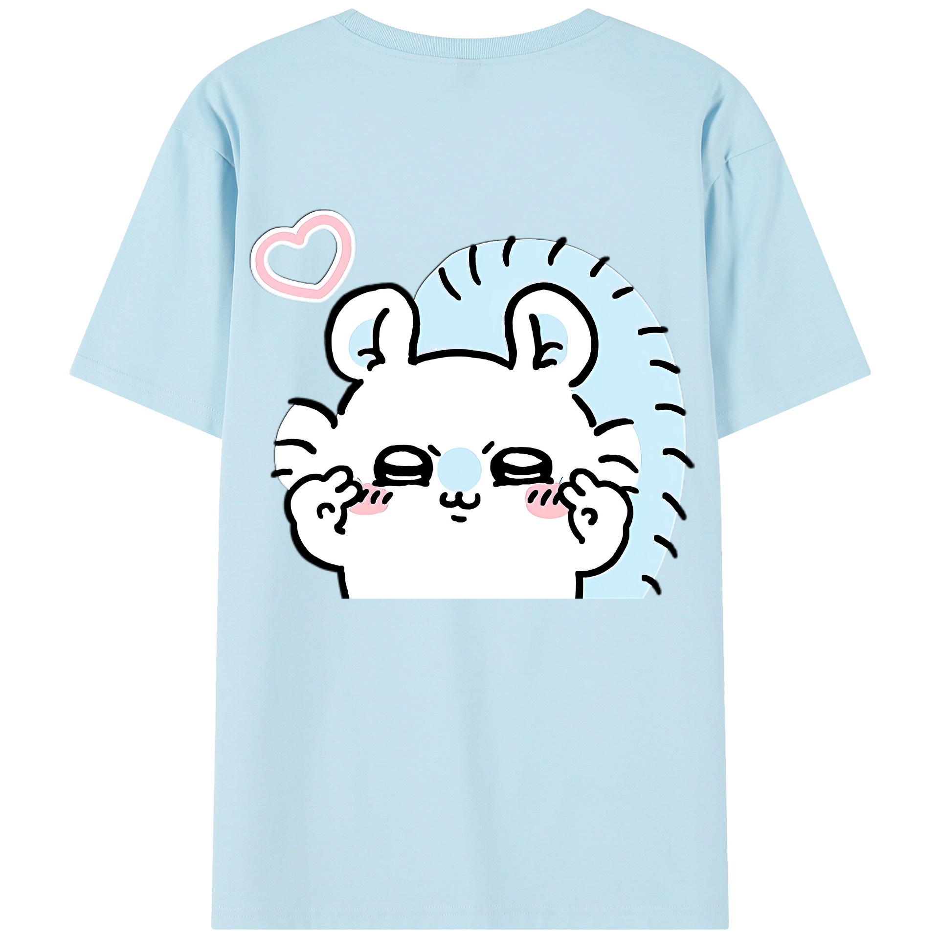 （画像用） ちいかわ モモンガ Chii-kawa Momonga 綿100％半袖Tシャツ（背面プリント）